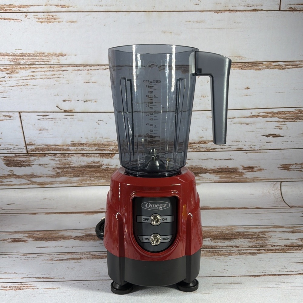Omega 48oz. Commercial Blender BL330 No Lid Red